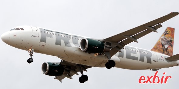 Mit der Exbir-Metasuche findet Ihr auch die weniger bekannten Airlines auf der Welt wie zum Beispiel Frontier (Foto).  Foto: Christian Maskos