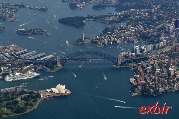 Luftblick auf Sydney.  Foto: Christian Maskos
