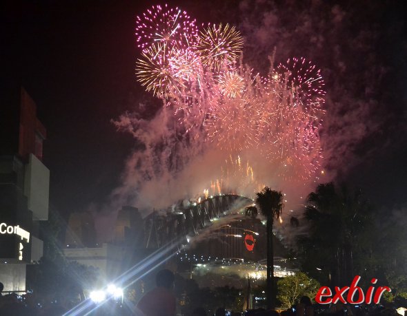 Silvester in Sydney 2012/13: Ein Wahnsinns Feuerwerk.Foto: Christian Maskos