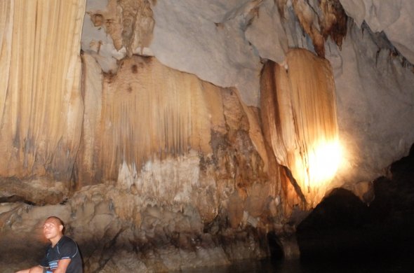 Puerto-Princesa-Subterranean-River-Nationalpark, Sabang Untergrundfluss, 7 km lang. Philippinen. Platz 7 der Weltwunder der Natur