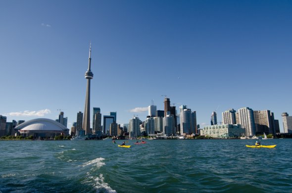 Toronto Skyline & CN Tower, architektonisches Weltwunder mit irrsinnigem Weitblick