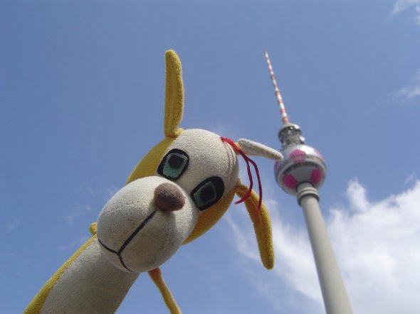 Extra allein nach Berlin gereist um ein Selfie mit Turm zu machen