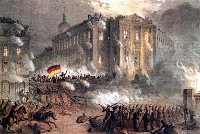 Alexanderplatz Berlin 1848, Quelle: Wikipedia